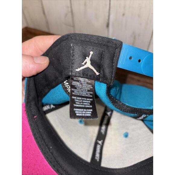 Air Jordan Jumpman Hat Snapback Cap Fusion Pink Tropical Teal - Picture 7 of 7